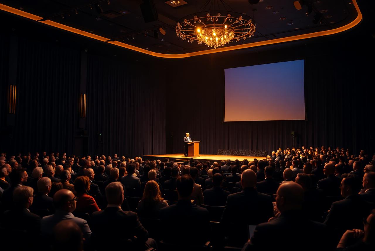 Silicon Core Global business club summit stage